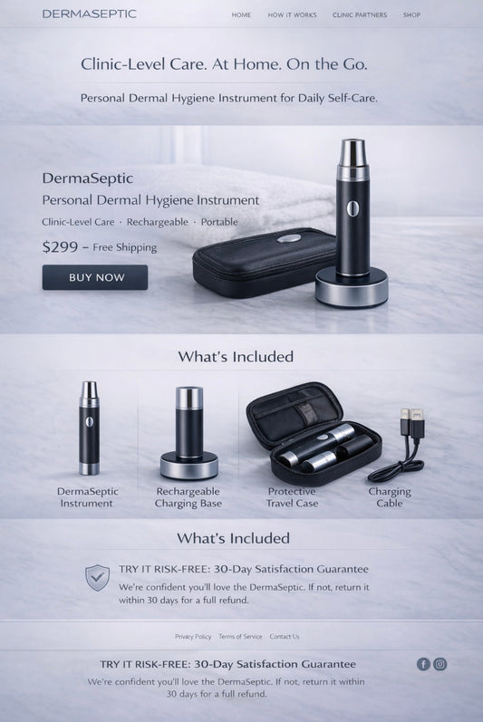 DermaSeptic electronic skin care instrument