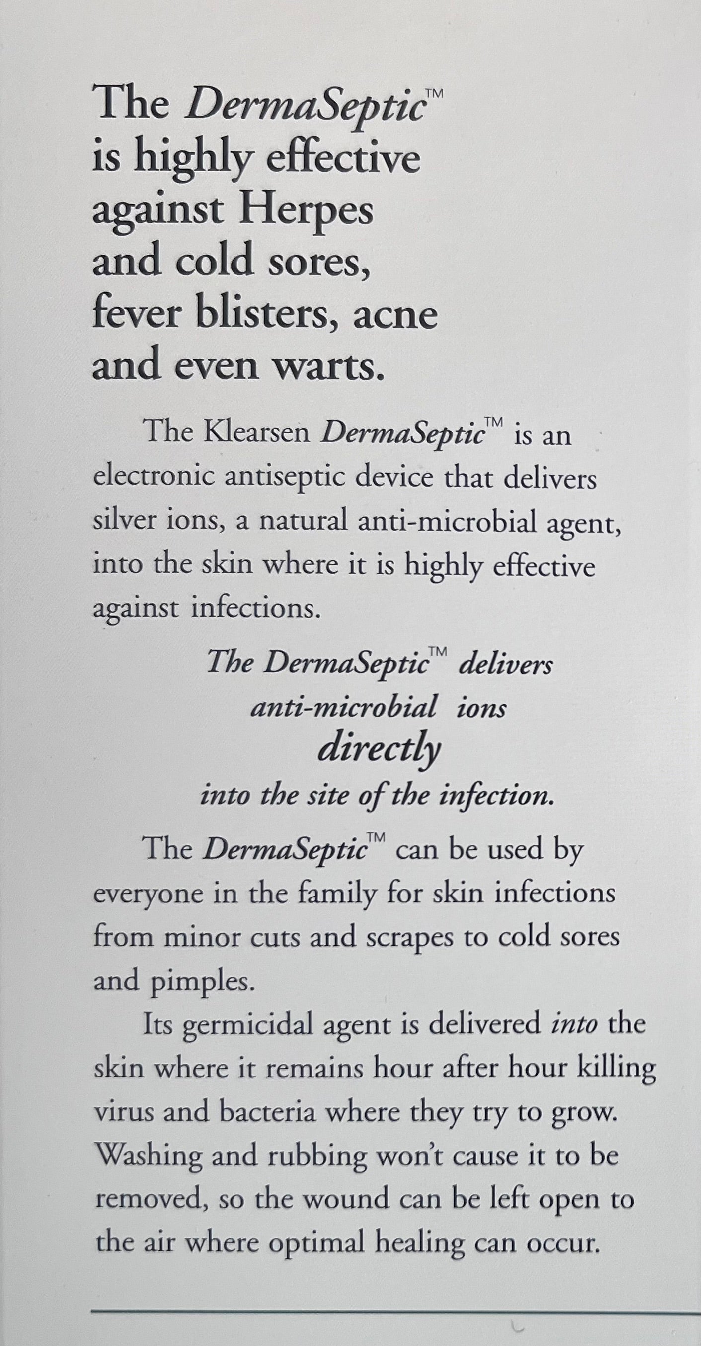 DermaSeptic Pre-Order Page